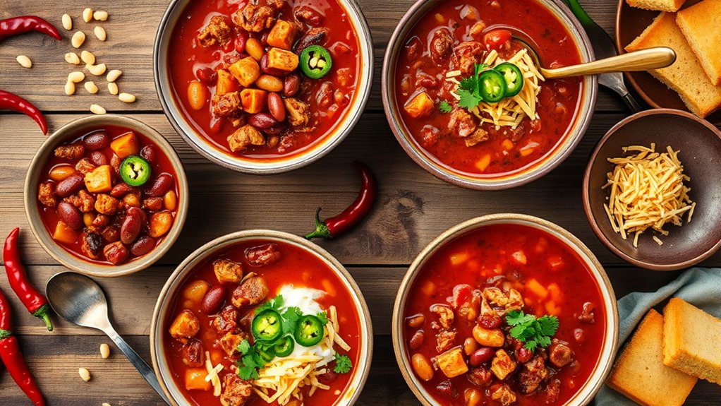 bold innovative chili presentations