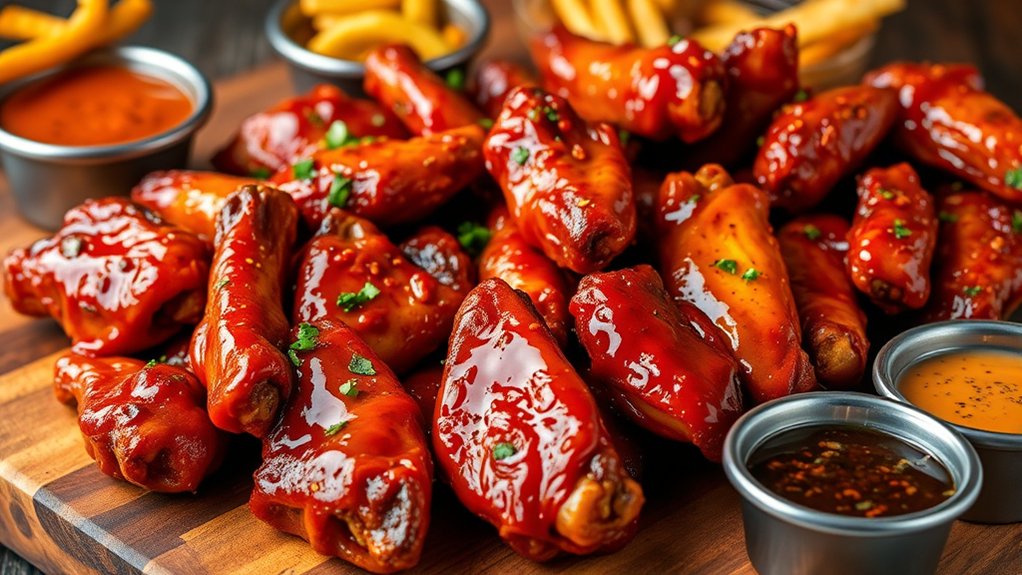 bold spicy flavorful wing sauces