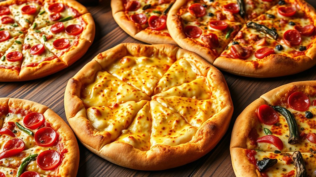 customizable crust flavors and sizes