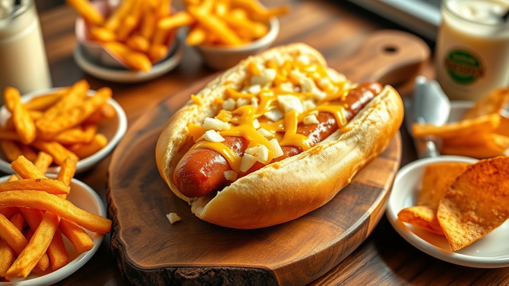 customizable hearty hot dog