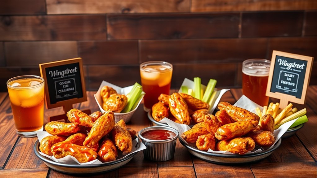 flavorful wing combination meals