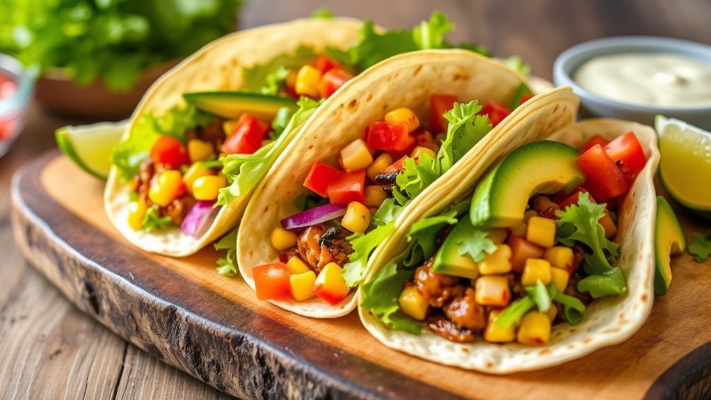 fresh affordable veggie tacos