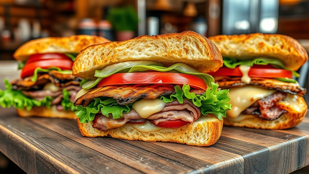 hearty flavorful sandwich options