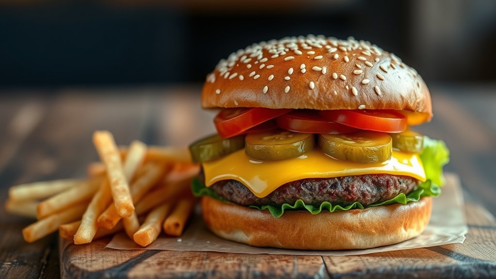 juicy bacon cheese burger