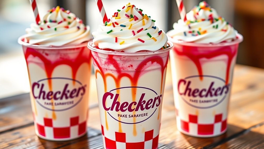 must try checkers milkshakes