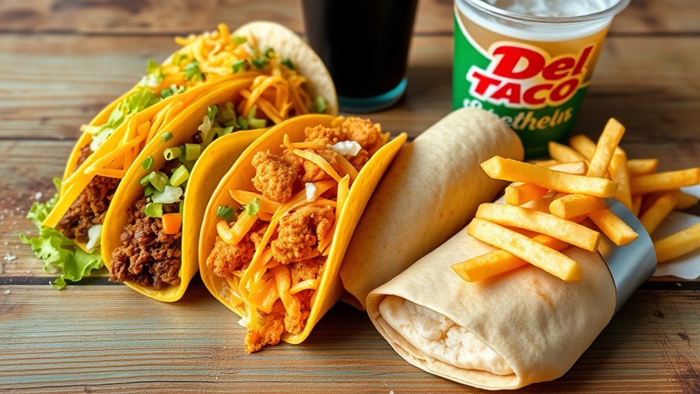 popular del taco menu items