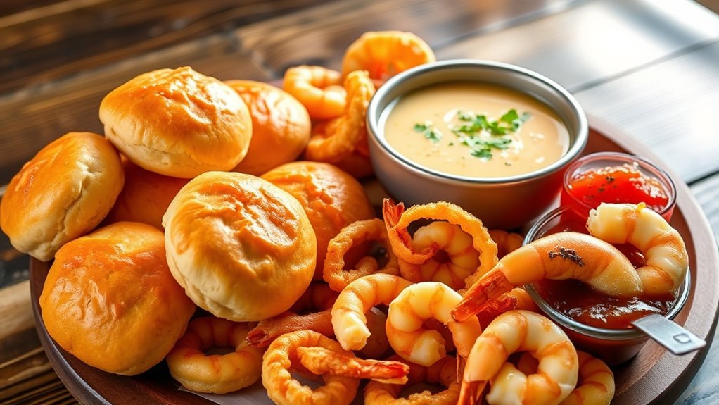 seafood starters offer variety