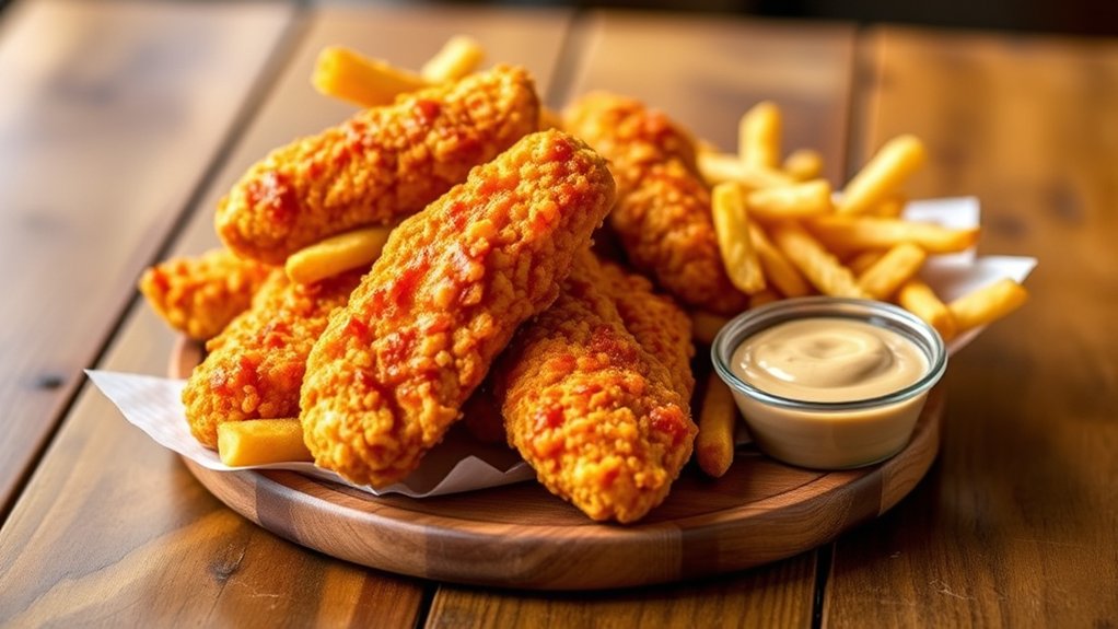 spicy crispy hearty meal