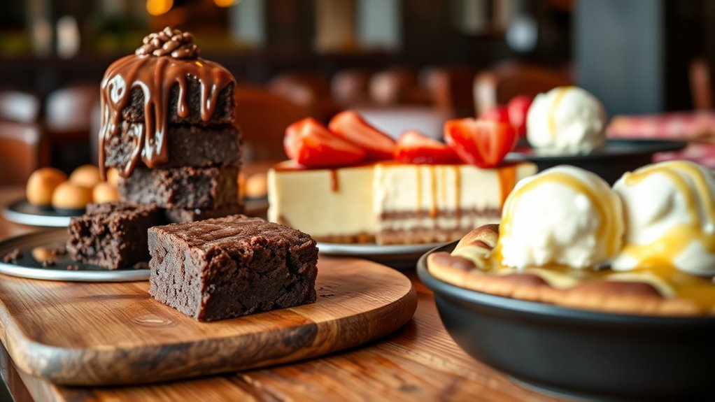 sweet indulgent dessert options