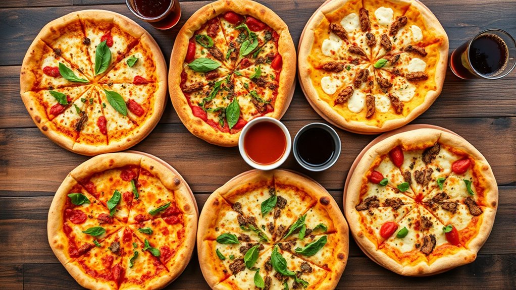 top five pizza menu