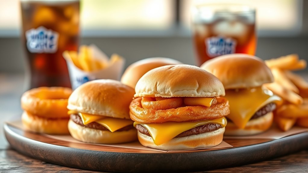 top white castle menu options